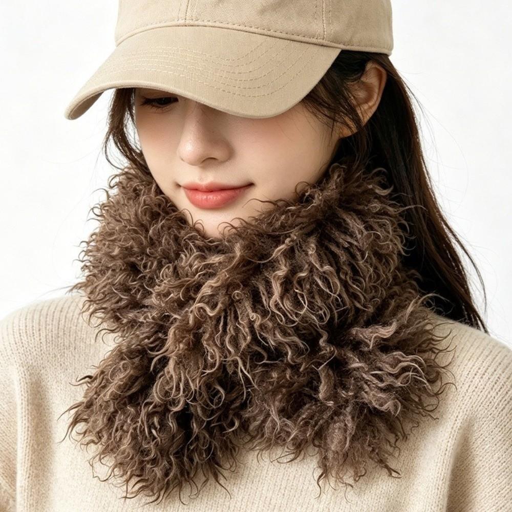 Solid Color Women's Scarf Thicken Winter Scarf Soft Imitation Wool Scarf Winter