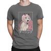 Zero Two 002 KAWAII Sexy T Shirt Darling In The Franxx Anime Cotton Clothes Vintage Short Sleeve Collar Original Unisex