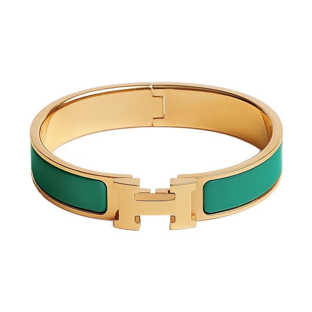 HERMES Clic H Gold Plated Metal