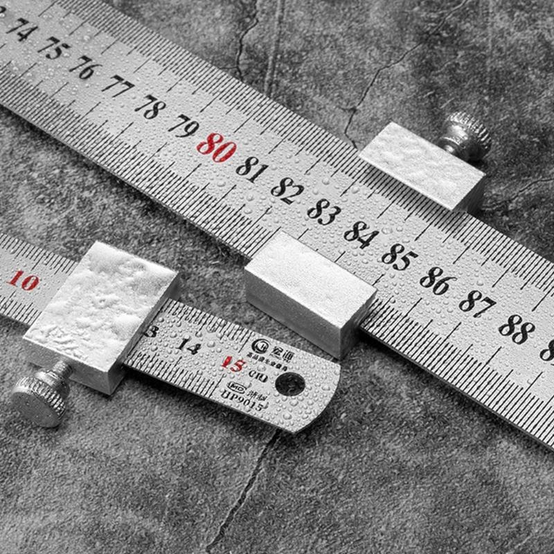 High Precise Ruler Stops Measuring Block 20mm/26mm/29mm/39mm Positioning Block for Engineers and DIY Enthusiasts