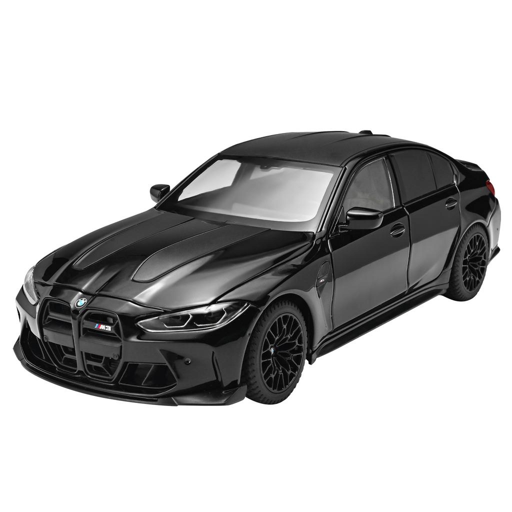 1:24 M3 CS LCI Sportwagen Legierung Druckgussmodell Metallauto Sound & Licht Rückzieher Sammlung Hobby Dekorationen Geburtstag