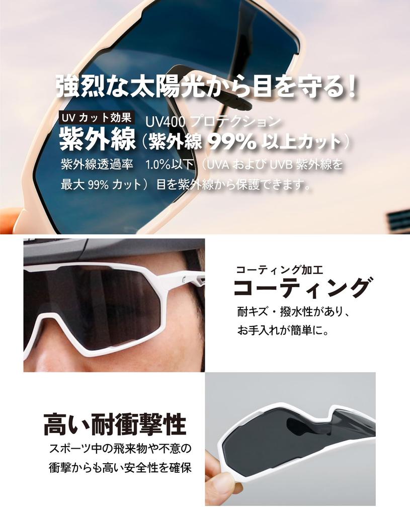 Sports gray UV polycarbonate wide for men and road mountain and cycling frame x gray [Gorix] sunglasses, lens, protection, lens, ultra-lightweight,