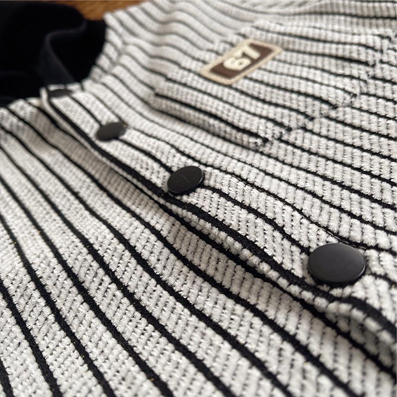 Boys' Striped Hooded Long-Sleeve Shirt - Stylish Kids Autumn & Spring Wear