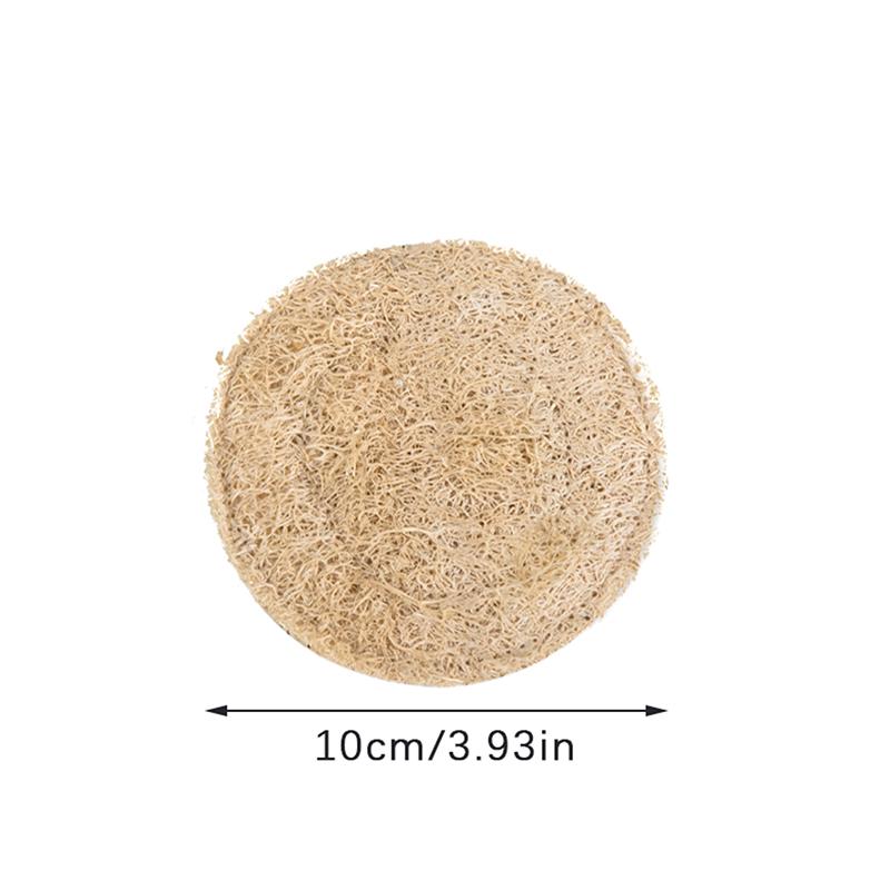Round Loofah Mat Heat Insulation Pot Mat Tea Coaster Teapot Mat Tea Set Accessories Single/double Layer Loofah