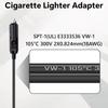 12V Doppel-Zigarettenanzünder-Adapter, 1 zu 2 Auto-Zigarettenanzünder-Splitter mit 2 Steckdosen, 18AWG Doppel-Zigarettenanzünder-Verlängerungskabel mit 15A Sicherung