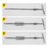 Car Puller T Dent Repair Tool Car Repair Sheet Metal Kit Slide Hammer Counter Hammer Glue + 10 Pcs Glue Puller Adjustable Length