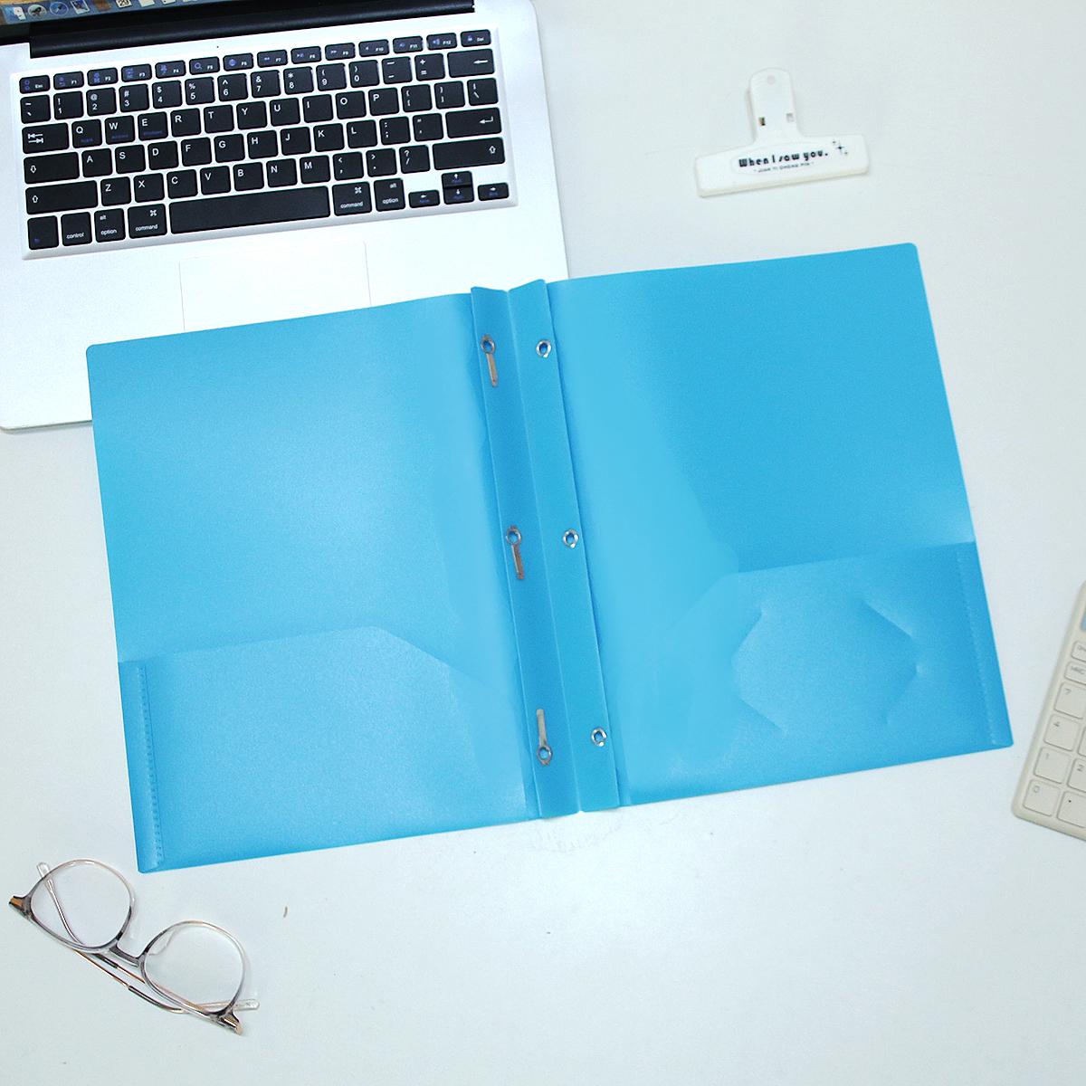 A4 Double Pocket Folder Bilateral L-Shaped Two-Page Folder Flap Pocket Pants Cover Folder Thickened Newspaper Folder Test P Quality