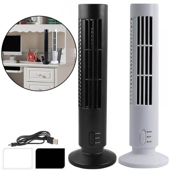 Mini Tower Fan Usb Leafless Fan Tower Electric Fan Vertical Air Conditioning Fan Handheld Fan Gift