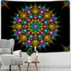 Radiant Mandala Tapestry Wall Hanging Psychedelic Colorful Hippie Tapiz Mystery Art Boho Style Home Decor