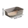 Large Litter Box Large Easy Clean With Scoop Open Top Semi Enclosed Litter Box For Odor Control Indoor Kitten Senior Pet Home