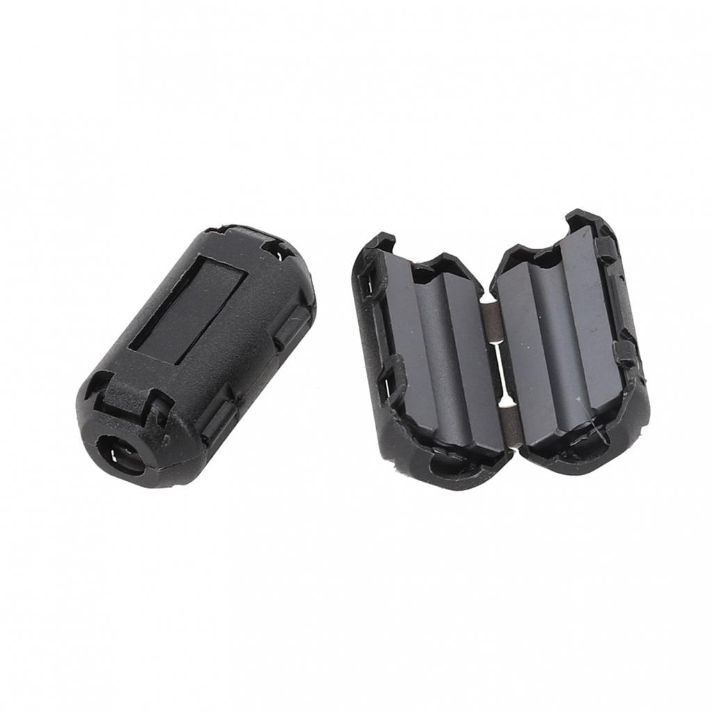 5Pcs 3.5/5/7/9/13mm Toroidal Core Ferrite Bead Clip Choke RFI Noise Filter Clip
