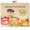 Disposable PP Dessert Bowls with Lids