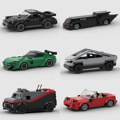 MOC Carro Velocidade R34 488 Picape R32 Veículo de Corrida Modelo Bloco de Construção Super Corrida tijolo Presente de Natal Cidade Técnica rally sport