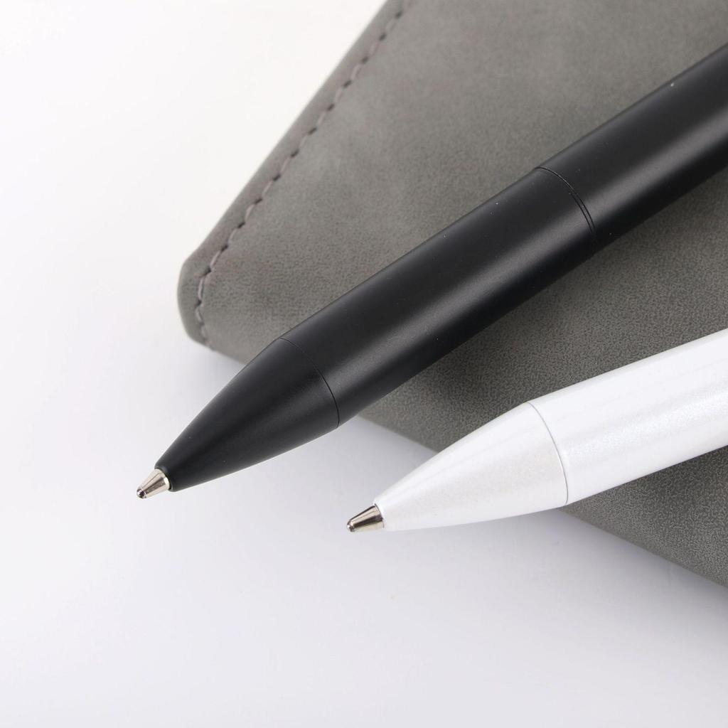 New Customizable Oil-Based Metal Ballpoint Pen - Creative Gift and Promotional Fountain Pen with Printed Carbon Design.