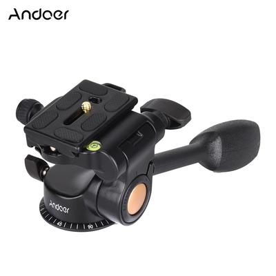 Video Tripod Ball Head Fluid Head Rocker Arm Quick Release Plate DSLR Camera Tripod Monopod