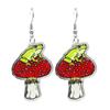 Makersland Vintage Mushroom Earrings Acrylic Irregular Jewelry Accessories Girls Gifts Geometric Earrings for Women