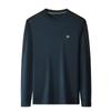 Autumn Long-Sleeved T-shirt Men's Undershirt Young and Middle-Aged Round Neck Fashion Trendy Sweater Men's