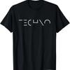 Musique Techno Design Minimaliste pour DJ Rave Party, Festival T-Shirt Kawayi Chemise Drôle Unisexe Été Streetwear Hauts Camisas