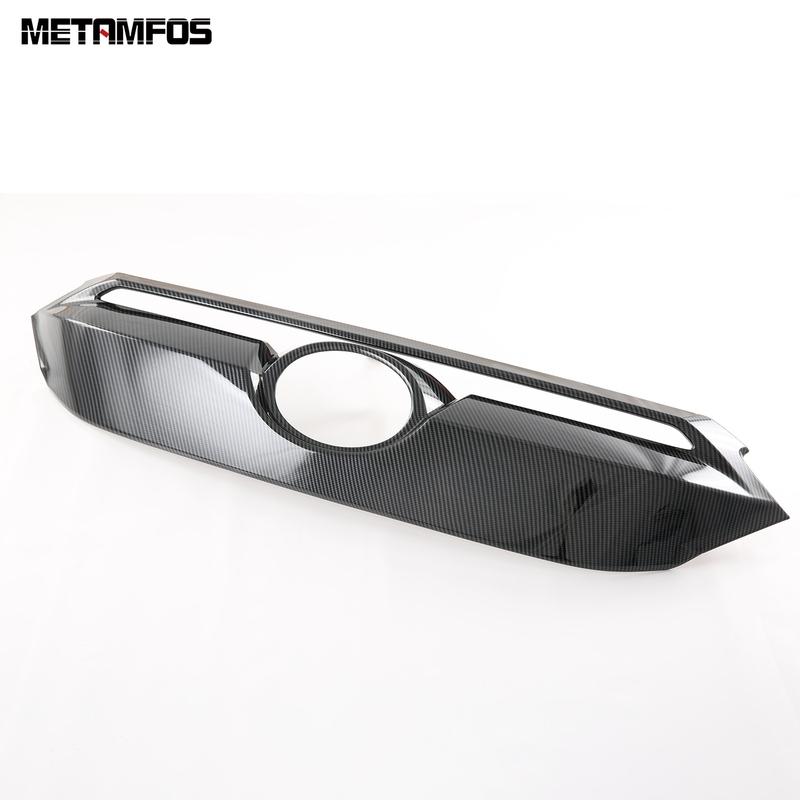 Car Accessories For Toyota Corolla Cross Hybrid -2024 2025 Carbon Fiber Front Engine Bumper Grille Racing Grill Molding Trim
