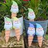 4 Pcs Gnome Self Watering Globes Terracotta Plant Watering Globes Slow Release Automatic Watering Bulbs for Indoor Outdoor Plants