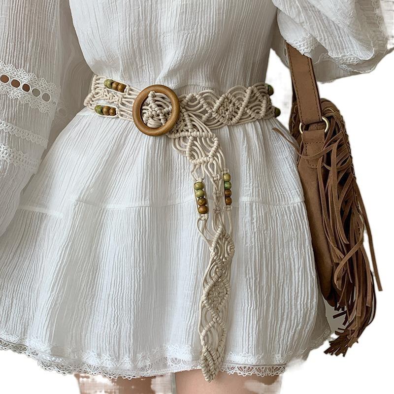 Inspired Trendy Bohemian Woven Waist Belt For Women Ideal For Summer Fashion