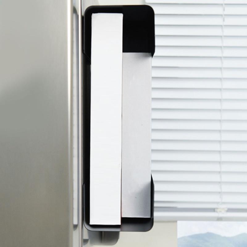 Magnetic Tissue Holder No Punching Paper Towel Box Wall Mounted Multifunctional Magnetic Tissue Dispenser For Refrigerator