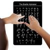 Anfänger-Braille-Tafel mit erhabenen Punkten Buchstaben Zahlen & Satzzeichen Braille-Lernen Fingerbrett für blindes Kind Erwachsenen
