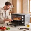 Mini Oven, 36 L, 1500 W, Rotisserie, Convection, Fan-Assisted, 60-Min Timer, Silver