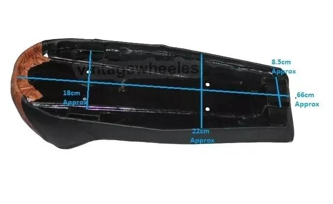 Fits For Royal Enfield Interceptor 650cc Custom Cushioned Tan Dual Seat