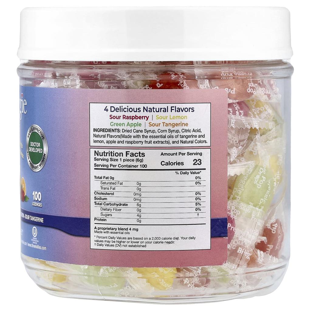 Preggie Preggie Drops, Assorted Flavors, 100 Lozenges