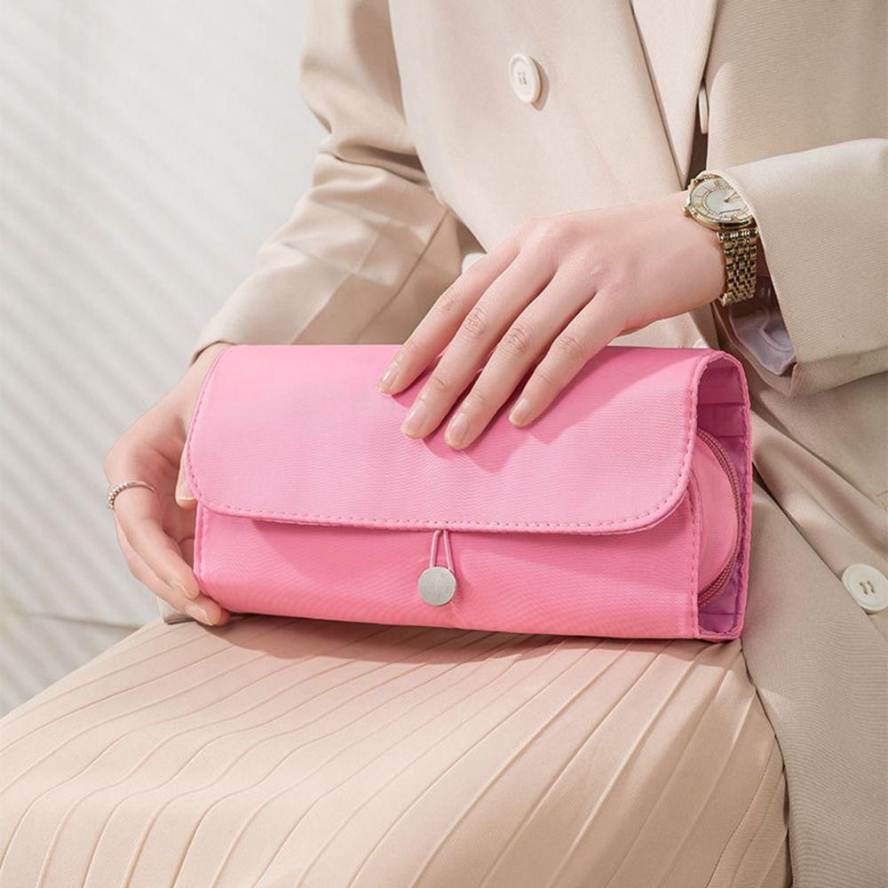 Dust-proof Makeup Brush Bag Rolling Bags Nylon Makeup Case Cosmetic Storage Bag Women