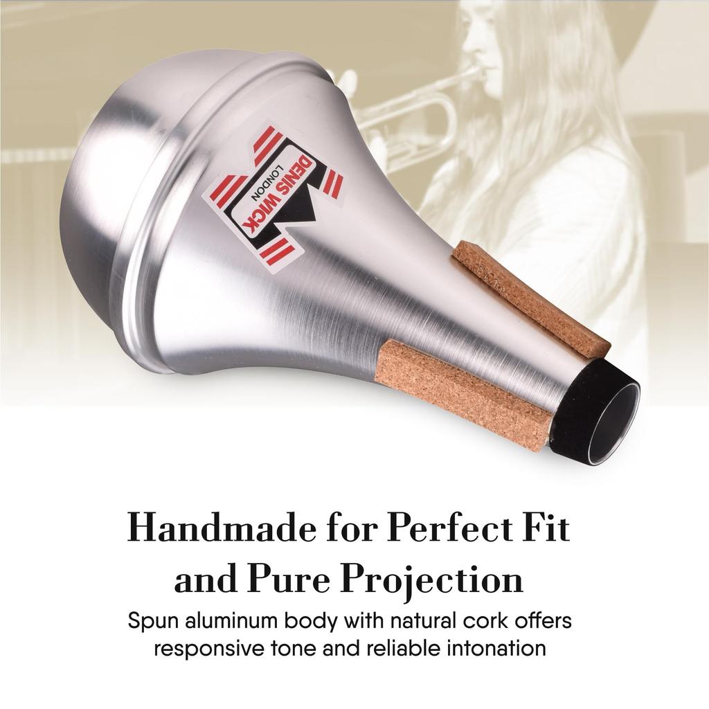 Denis Wick Straight Aluminum Mute for Trumpet and 5504 Cornet,