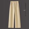 Trendy Women's High-Waisted Wide-Leg Pants for Spring and Autumn 2025 - Slimming Casual Straight-Leg Style