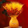 Golden Barley Ear Faux Flower Arrangement for Home Decor - Perfect for Living Room, Dining Table, Weddings & Special Occasions