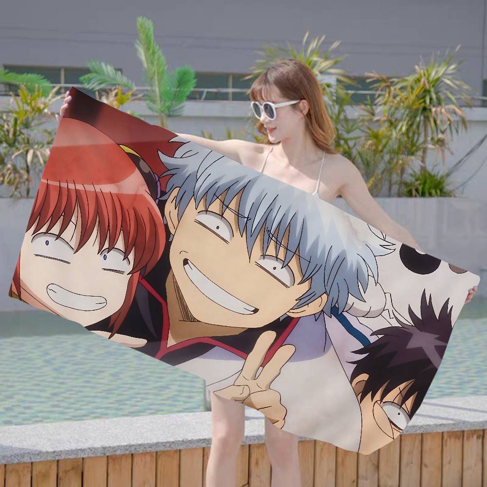 Funny Japanese GINTAMA Microfiber Beach Towel Absorbent Quick dry Soft Yoga Swimming Resort Mountain Climbing Towel