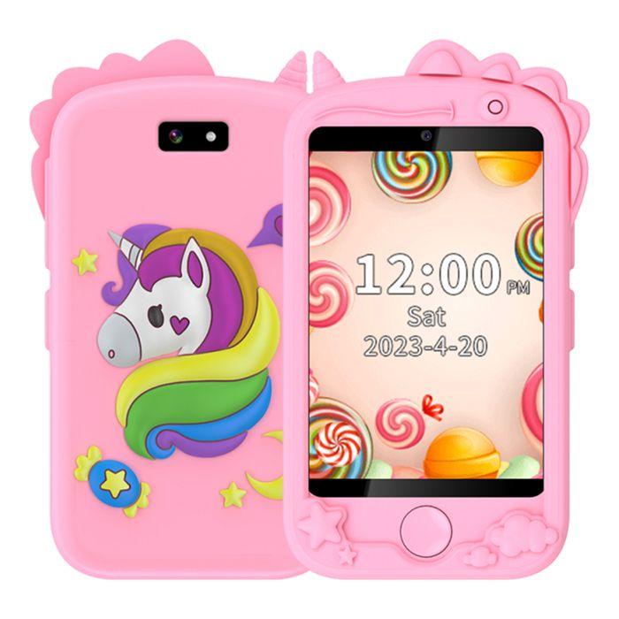 Téléphone portable jouet pour enfant-k ikido-style poney rose-carte téléphonique peut être insérée-700 mah-appels 4g