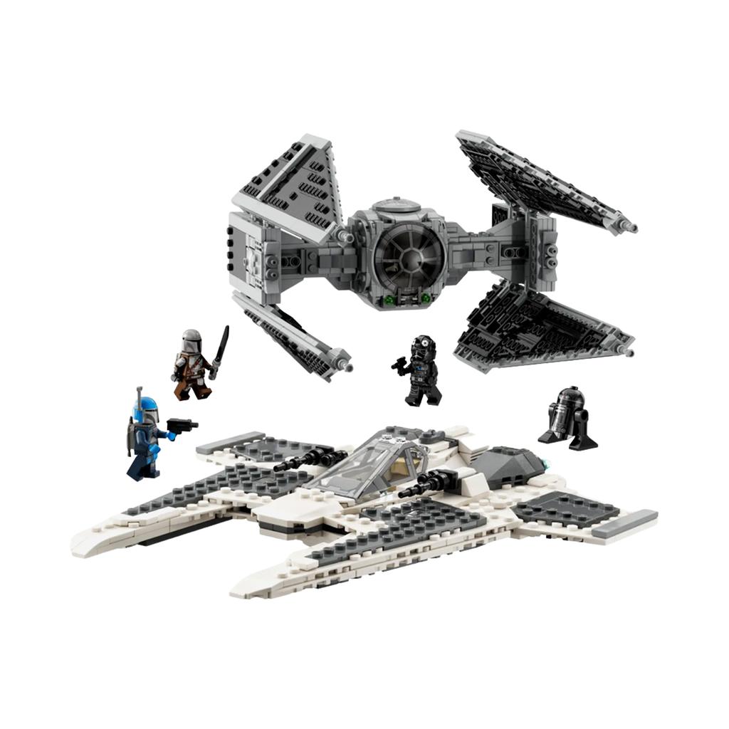 Lego Star Wars Mandalorian Fang Fighter gegen TIE Interceptor