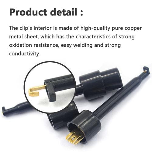 Xiatiaosann Multimeter Test Hook Clips, Multimeter Accessories Colorful Test Grabber Probes for Testing Electronic Components (30 Pieces)