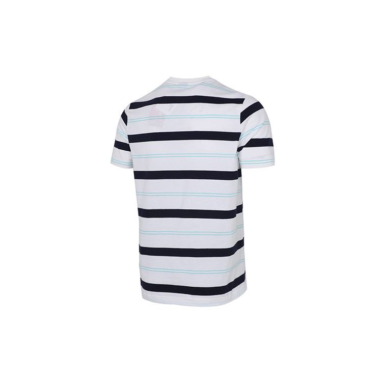 Puma Modern Striped Round Neck Short Sleeve T-Shirt Men Tops White 845576-02