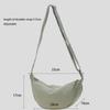 High Quality Casual Style Dumpling Bag Solid Color Large Capacity Crossbody Bag Nylon Female Shoulder Bags Travel Shopper