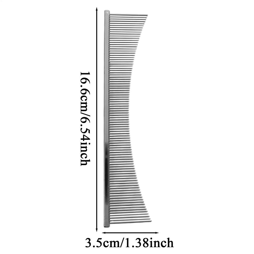 

Блошиная расческа для собак Профессиональная щетка для груминга кошек Товары для питомцев для щенка Ежедневная процедура расчесывания Чувствительная кожа Распутывание Слеза серебряный