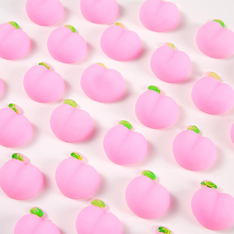 10/30/50Pcs 3.5Cm Stereo Peach Bum Ornament Mobile Phone Decoration Accessories Toy Fun Butt Mochi Squeeze Toys