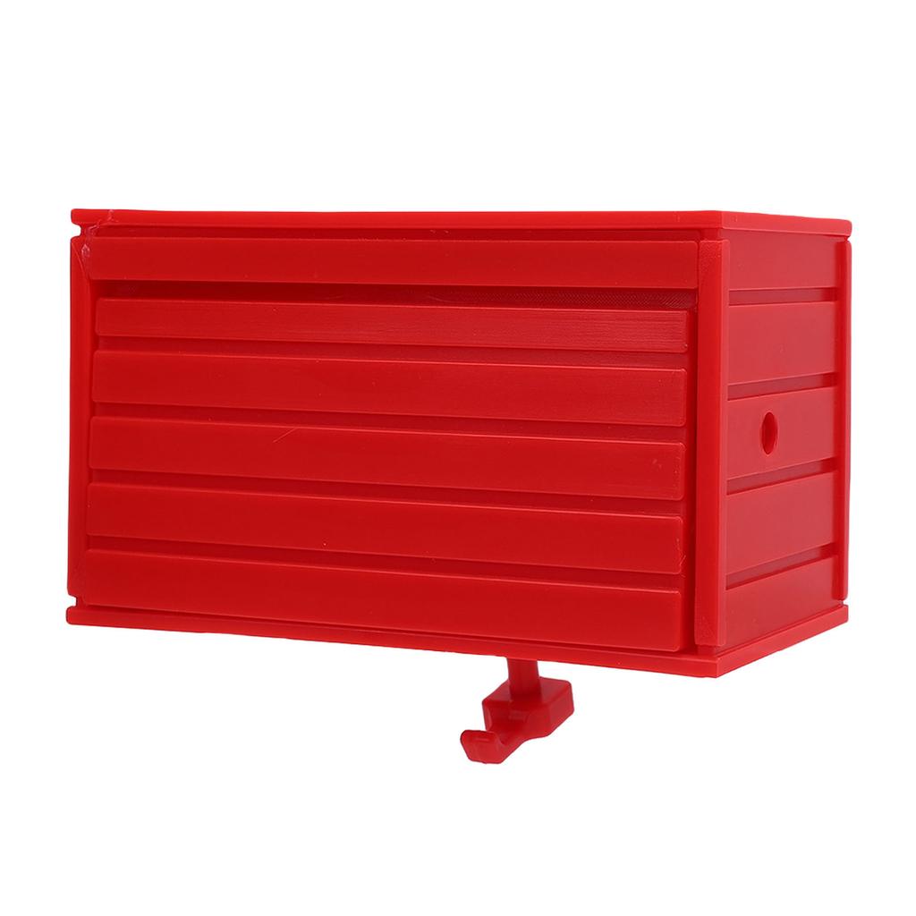 Car Garage Key Holder with Opening Door Decorative Wall Mounted Key Holder for Entryway Red