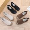Women's Slip-On Cloth Flats, Soft Upper & Flexible Sole Comfort Shoes, Lightweight Non-Slip Work Loafers for Women
