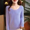 2026 Women's V-Neck Pure Wool Autumn/Winter Slimming Knitted Sweater