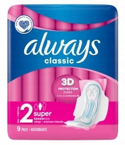 Always Classic long pads with wings 9 pcs