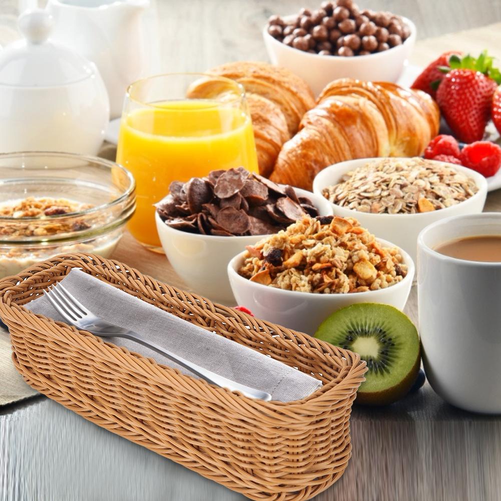 Desktop Tableware Storage Basket Chopsticks Fork Holder Organizer for Home Hotel RestaurantCoffee