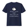 Feta Cheese Lover Mens T Shirt Keep Calm and Put on Everything Unique  vintage Washed Comfortable Stretched designer clothes