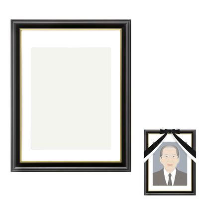 HAKUBA AZ Iriyama Portrait Photo Taishi PET Lightweight and PET Funeral Memorial 4977187001655 Frame, Size, Non-Reflective Black, Shatter-Resistant