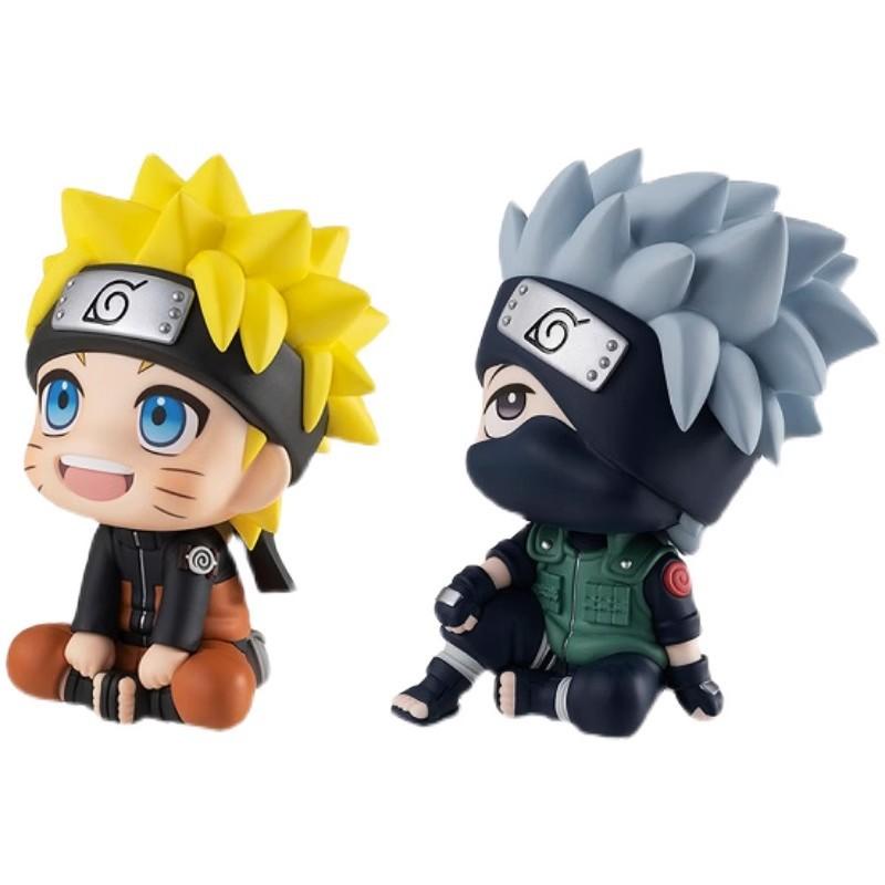 Popular Naruto anime figures Kakashi action figures Q version models cute Sasuke Itachi figures car decoration accessories toys